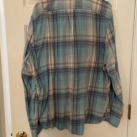 Vineyard Vines Blue and Green Casual Button Down Shirt - Picture 4 of 5
